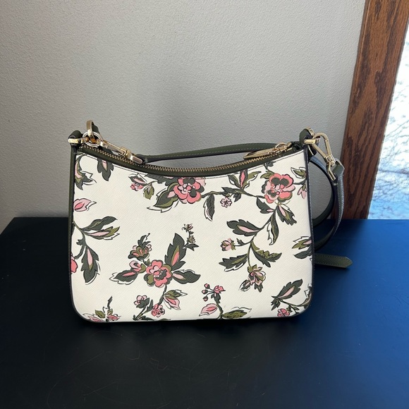 Kate Spade Floral Forest Blooms Leather Crossbody Shoulder Bag - Picture 8 of 15